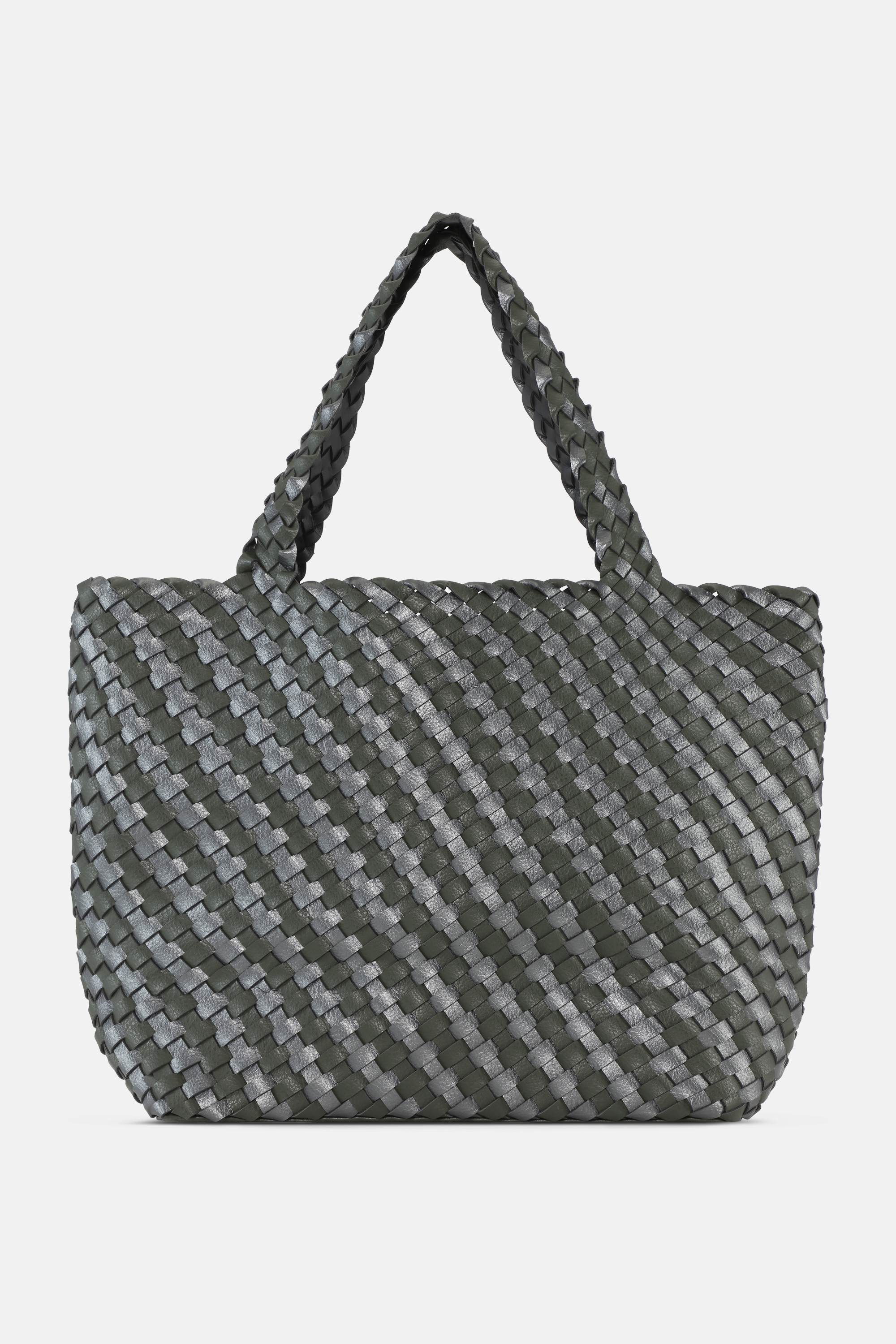 Tote Bag Flettet - Army Gun Metal